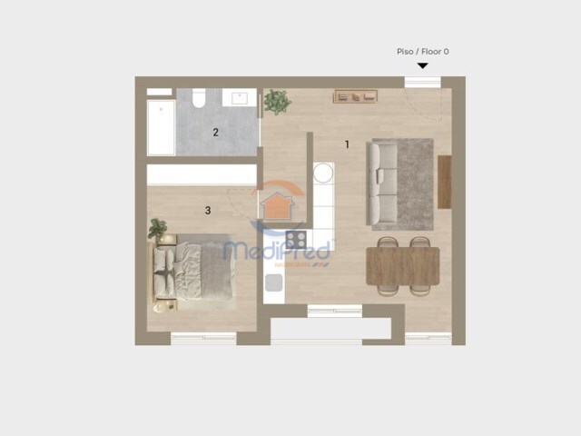 Apartamento T1 - Afonsoeiro, Montijo, Setúbal - Imagem grande