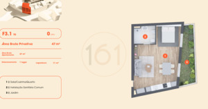 Apartamento T0 - Lordelo do Ouro, Porto, Porto - Miniatura: 14/15