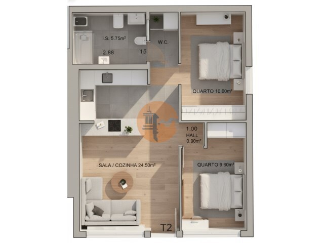 Apartamento T2 - Monte Gordo, Vila Real de Santo Ant�nio, Faro (Algarve) - Imagem grande