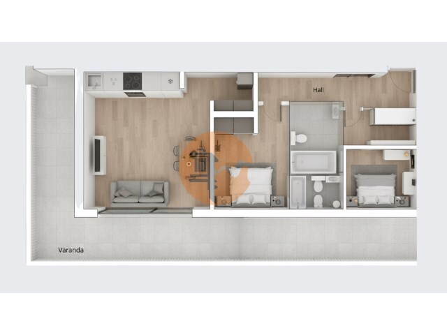 Apartamento T2 - Monte Gordo, Vila Real de Santo Ant�nio, Faro (Algarve) - Imagem grande