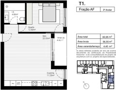 Apartamento T1 - Lordelo, Paredes, Porto - Miniatura: 11/11
