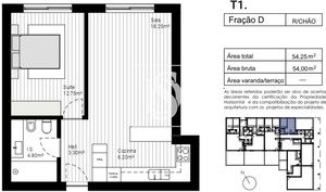 Apartamento T1 - Lordelo, Paredes, Porto - Miniatura: 11/11