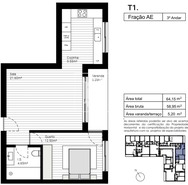 Apartamento T1 - Lordelo, Paredes, Porto - Miniatura: 11/11