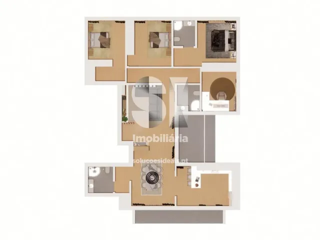 Apartamento T4 - S�o Martinho do Bispo, Coimbra, Coimbra - Miniatura: 13/13