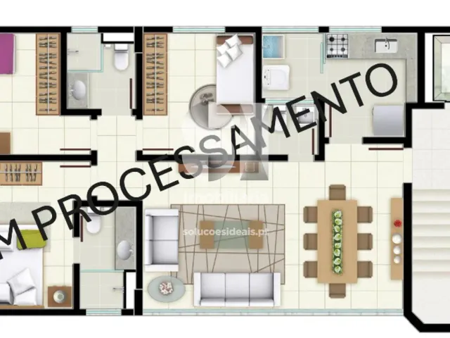 Apartamento T3 - P�voa de Varzim, P�voa de Varzim, Porto - Miniatura: 35/35